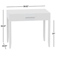 Ever Simple Modular Slate Blue Wood Kids Desk with Drawer