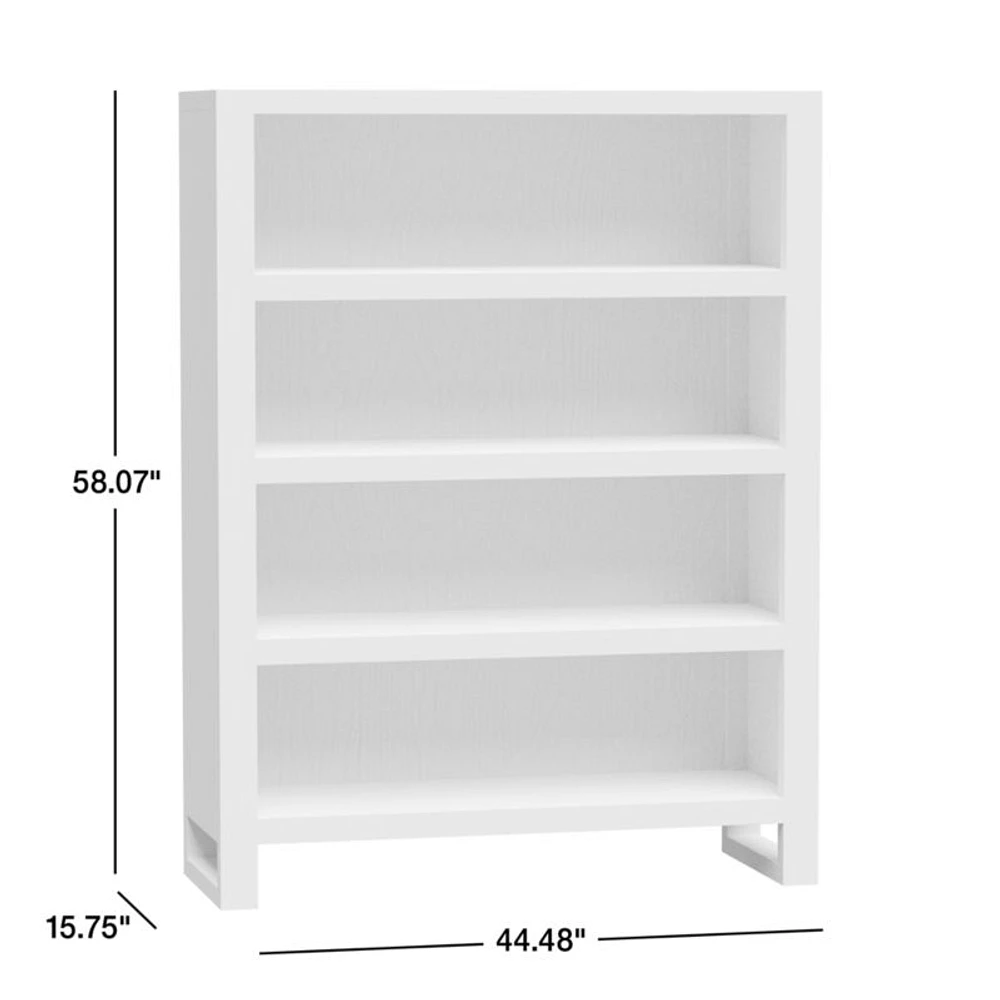 Gemini Tall 4-Shelf Wood Kids Bookcase