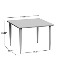 Hampshire White Wood Square Kids Play Table