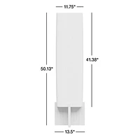 Toro Wood Floor Lamp with Woven Shade 50"