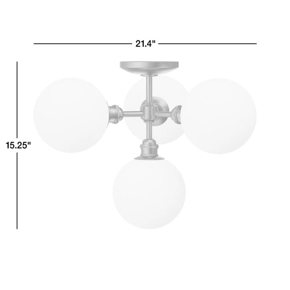 Bouldin Brass Flush Mount Light