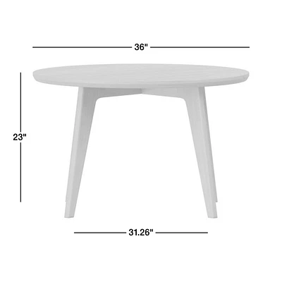 Tatum Walnut Wood Round Kids Play Table