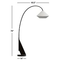 Avenir Dark Bronze Metal Arc Floor Lamp 79"