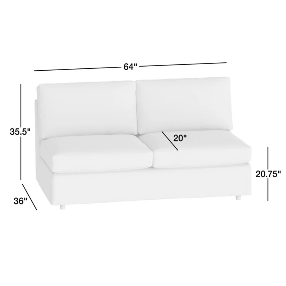 Barrett II Armless Loveseat