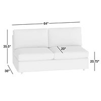 Barrett II Armless Loveseat