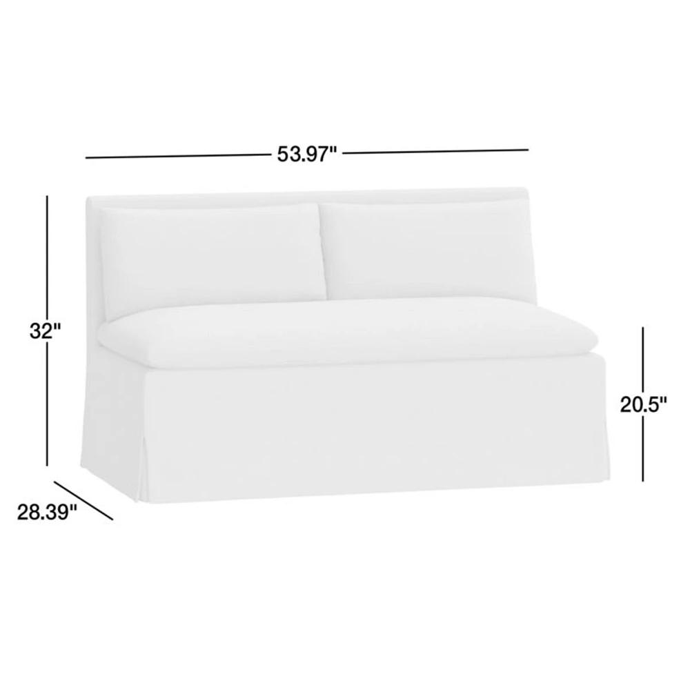 Belmar Grey Dining Banquette Bench