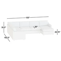 Barrett II 4-Piece Right Arm Chaise Sectional Sofa
