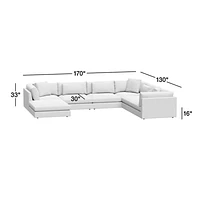 Monterey Modular 4-Piece U-Shaped Sectional Sofa