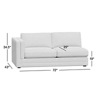 Lakeview Upholstered Left-Arm Sofa
