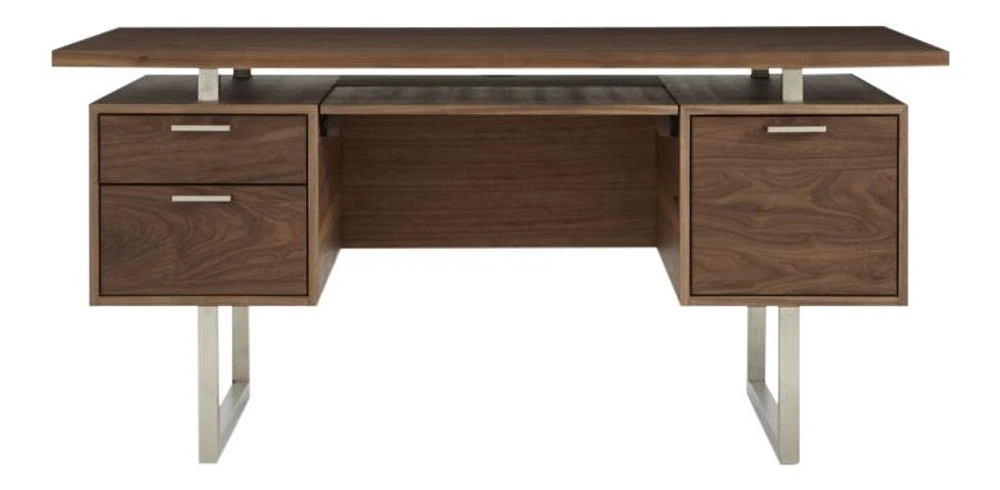 Clybourn Walnut Executive Desk