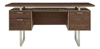 Clybourn Walnut Executive Desk