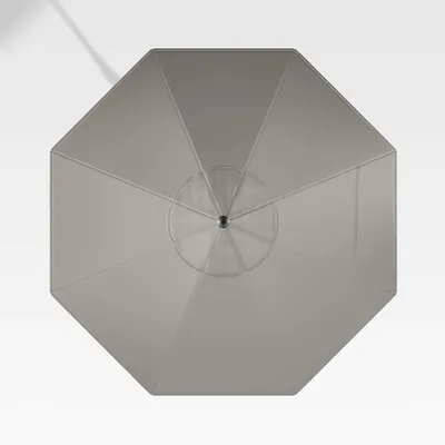 9' Round Sunbrella ® Graphite Outdoor Patio Umbrella Canopy