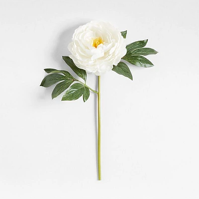 Faux White Peony Stem 20" by Abigail Ahern