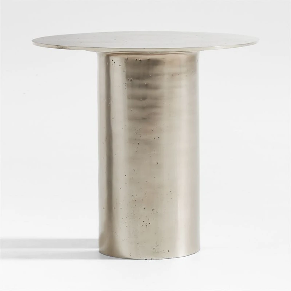 Argent Metal 20" Side Table by Athena Calderone