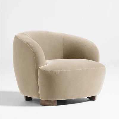 Le Marché Taupe Accent Chair by Athena Calderone