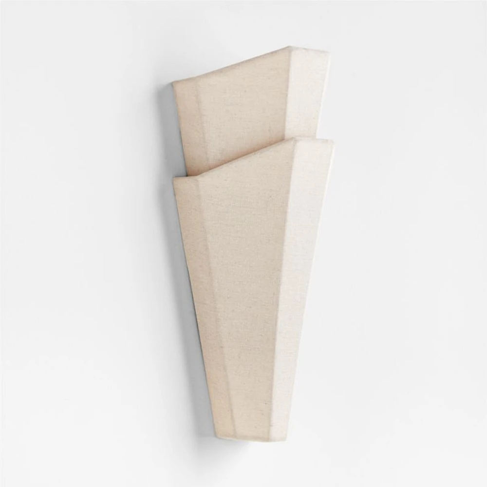 Memoria Linen Fabric Wall Sconce Light by Athena Calderone
