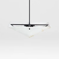 Onirique White Alabaster Pendant Light by Athena Calderone