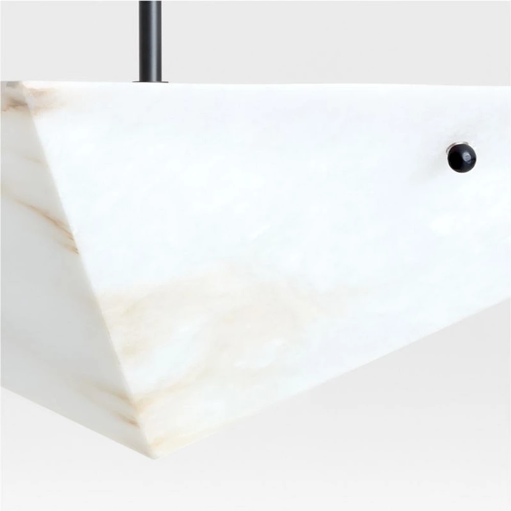 Onirique White Alabaster Pendant Light by Athena Calderone