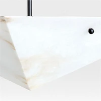 Onirique White Alabaster Pendant Light by Athena Calderone