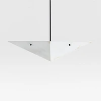 Onirique White Alabaster Pendant Light by Athena Calderone