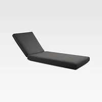 Abaco Charcoal Grey Sunbrella ® Outdoor Chaise Cushion