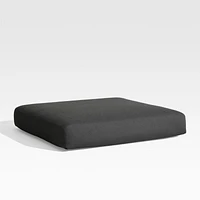 Abaco Charcoal Grey Sunbrella ® Outdoor Ottoman Cushion