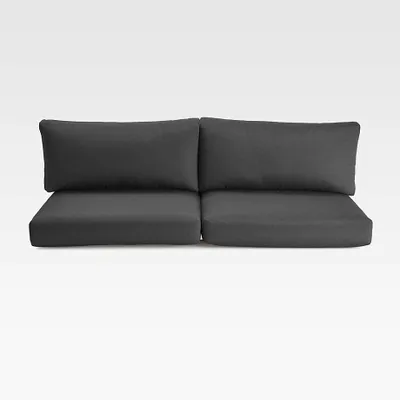 Abaco Charcoal Grey Sunbrella ® Outdoor Sofa Cushions