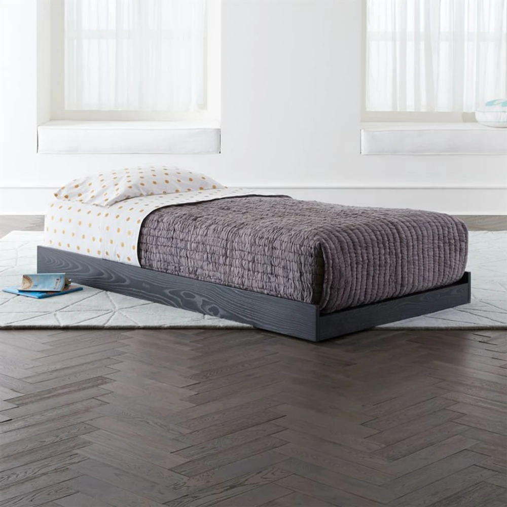 Abridged Charcoal Glaze Rolling Kids Twin Bed