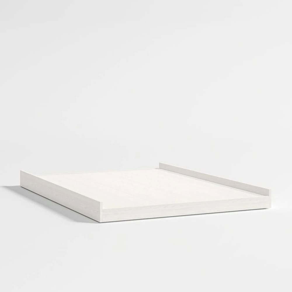 Abridged White Glaze Rolling Kids Full Bed