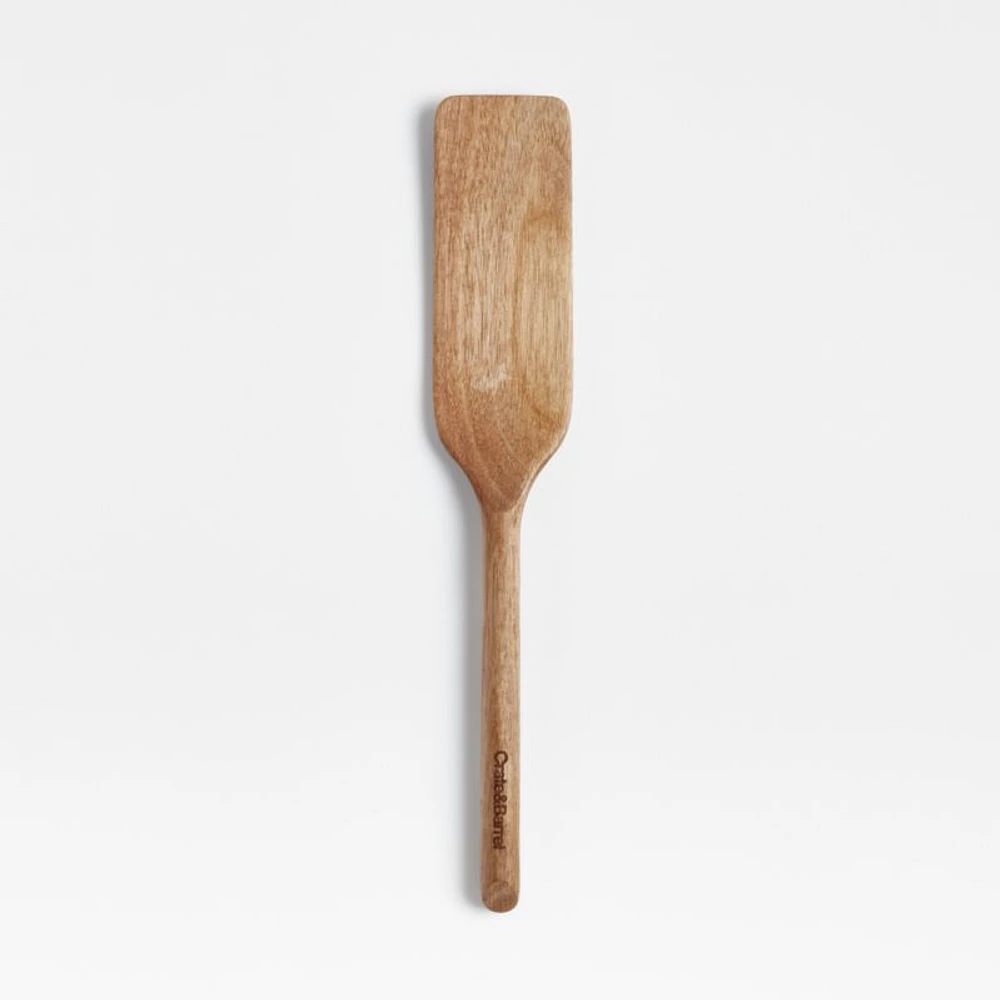 Crate & Barrel Acacia Spurtle Turner Spatula
