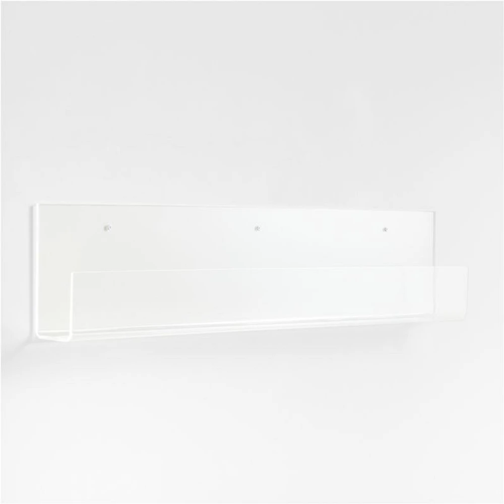 Now You See It Clear Acrylic Large Book Ledge
