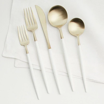 Aero White Champagne 5-Piece Place Setting