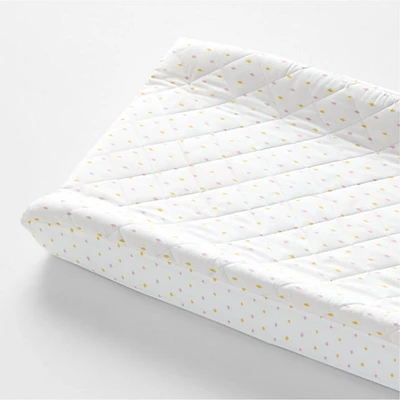 Aiko Organic Pink Diamonds Baby Changing Pad Cover