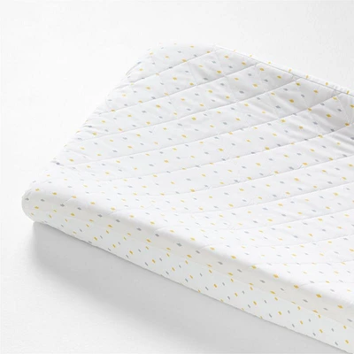 Aiko Organic Yellow Diamonds Baby Changing Pad Cover