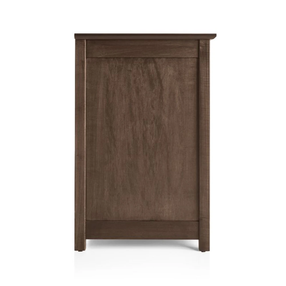 Ainsworth Cocoa 85" Storage Media Console with Glass/Wood Doors