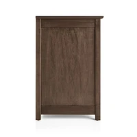 Ainsworth Cocoa 85" Storage Media Console with Glass/Wood Doors