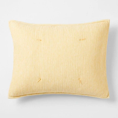 Aire Kids Crinkle Yellow Pillow Sham