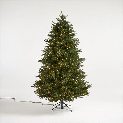 Faux Alaskan Spruce Pre-Lit LED Christmas Tree with White Lights 7.5'