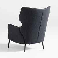 Alex Black Boucle Accent Chair