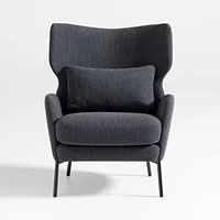 Alex Black Boucle Accent Chair