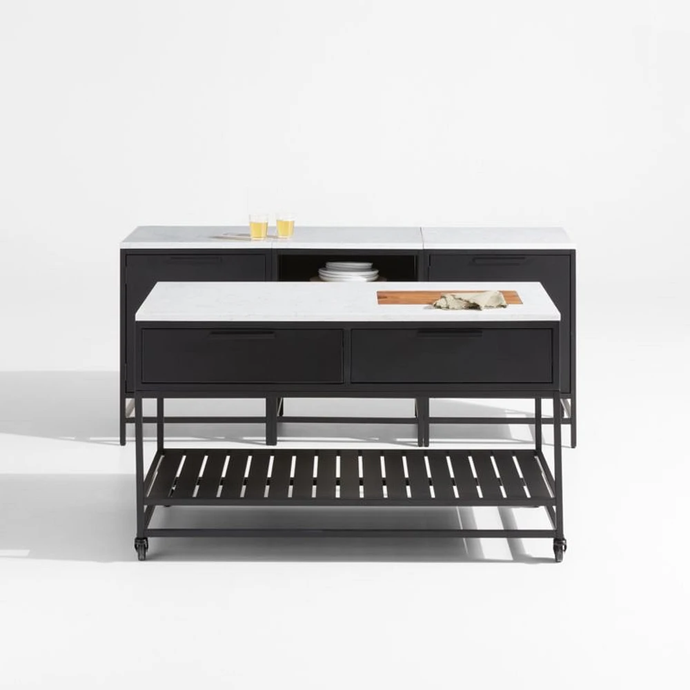 Alfresco 3-Piece Outdoor Kitchen Set with Island