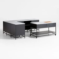 Alfresco -Piece L-Shaped Outdoor Kitchen Set with Island