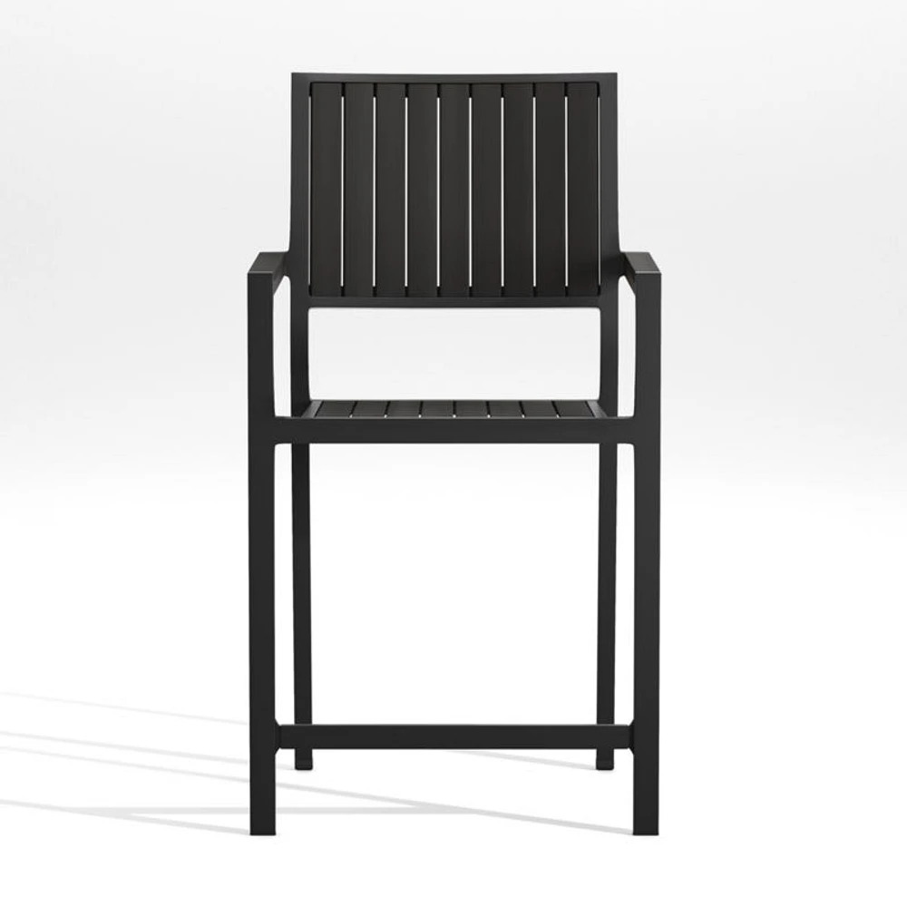 Alfresco 24" Black Outdoor Counter Stool