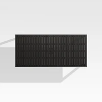 Alfresco 78" Black Rectangular Outdoor Dining Table