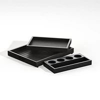 Alfresco Black Outdoor Storage Cart with Casters