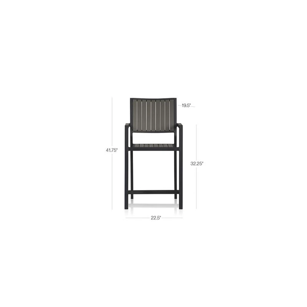 Alfresco 24" Black Outdoor Counter Stool