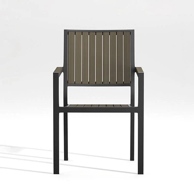 Alfresco Grey Outdoor Dining Arm Chair