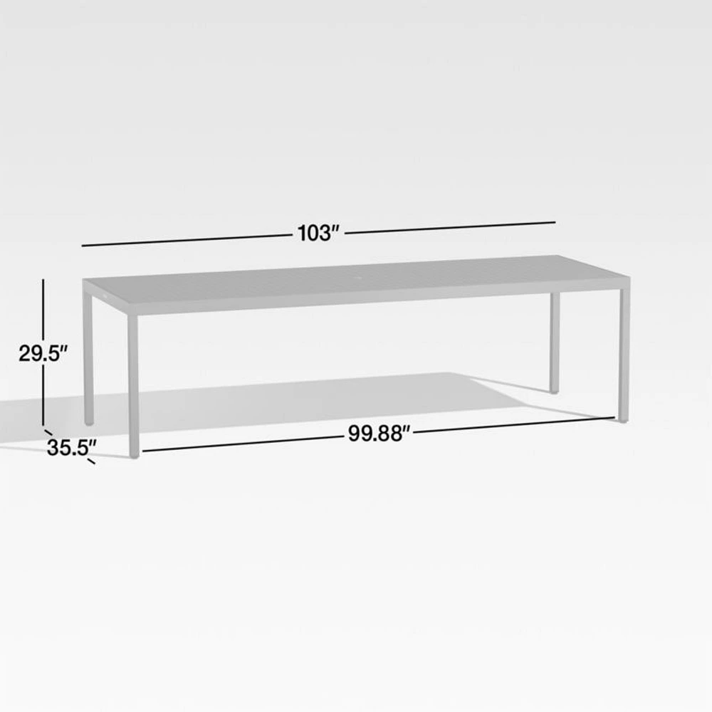 Alfresco 103" Large Outdoor Dining Table