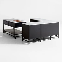 Alfresco Petite L-Shaped Outdoor Kitchen Set with Island