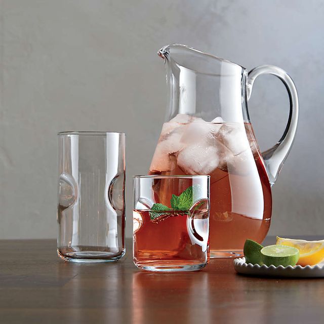 Crate&Barrel Glass Pitcher with Stainless Steel Infuser